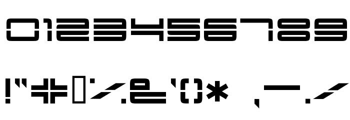 YonderRecoil Font OTHER CHARS