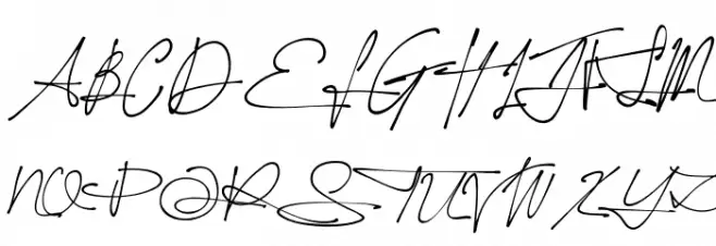 Yonitta Signature freepersonal Fonte MAIÚSCULAS