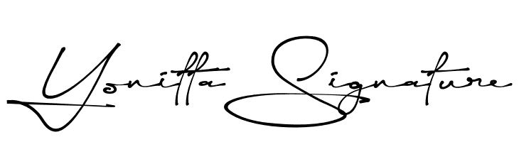 Yonitta Signature  नि: शुल्क फ़ॉन्ट्स डाउनलोड