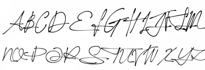 Yonitta Signature Шрифта ВЕРХНИЙ