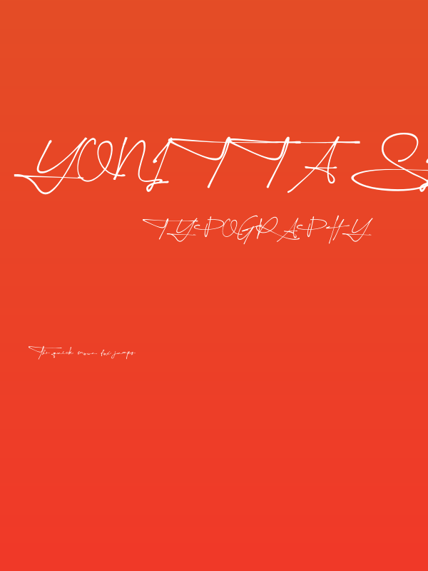 Yonitta Signature Poster