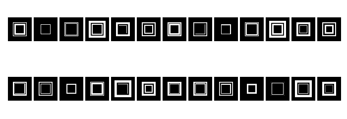 Yonkakubotan Font LOWERCASE