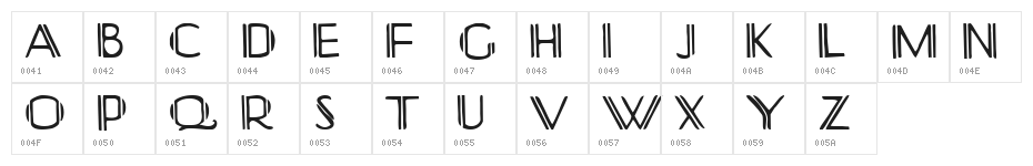 Yonkerismo Character Map