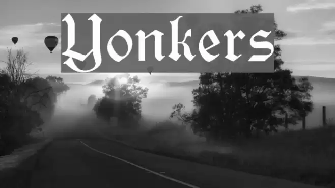 Yonkers Font examples
