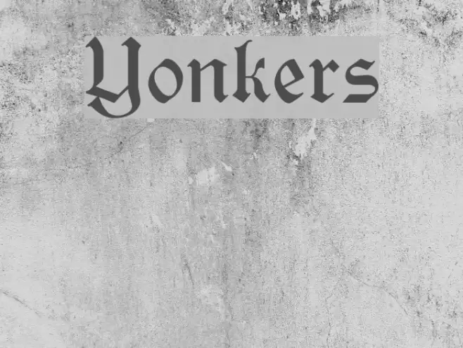 Yonkers Font examples