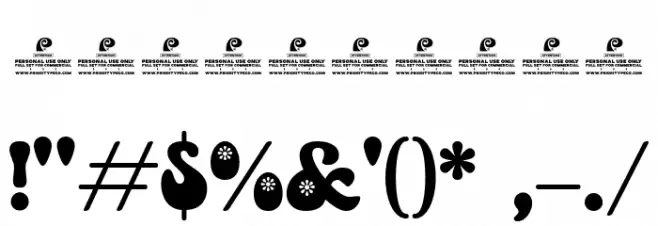 Yonky Display DEMO Regular Polices AUTRES CHARS