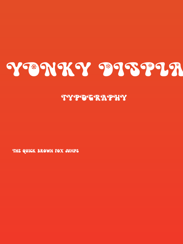 Yonky Display DEMO Regular Poster