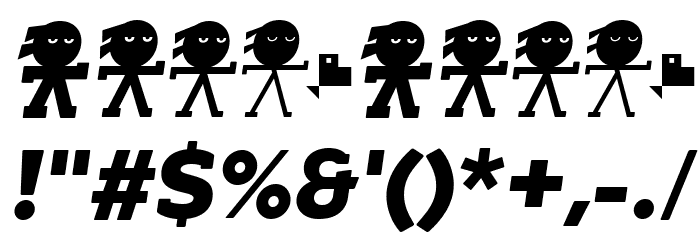 YonkyBlack-Italic Font OTHER CHARS