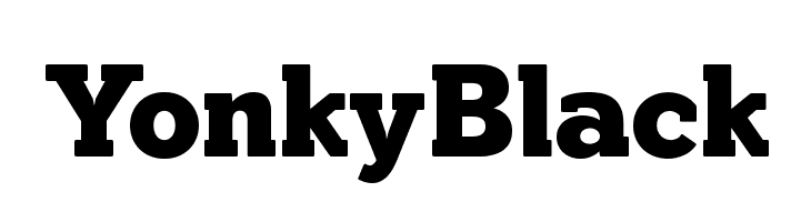 YonkyBlack  Скачать бесплатные шрифты