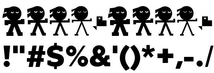 YonkyBlack Font OTHER CHARS