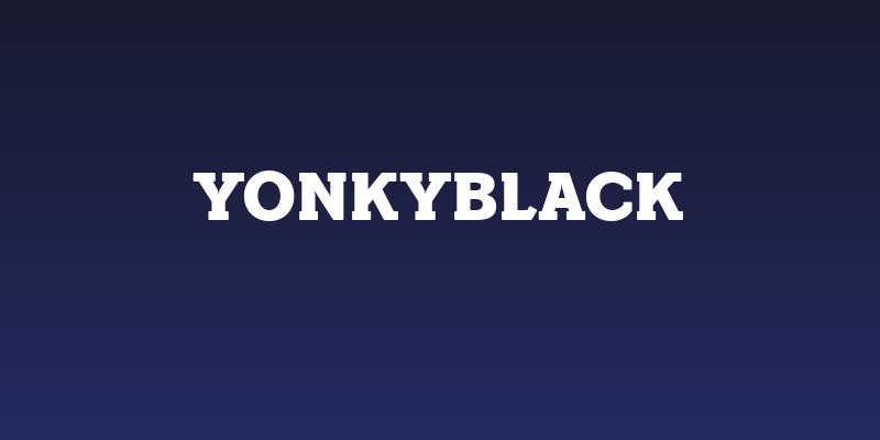 YonkyBlack Social Header