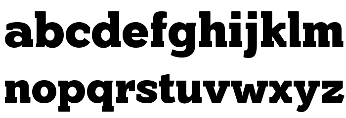 YonkyBlack Font LOWERCASE