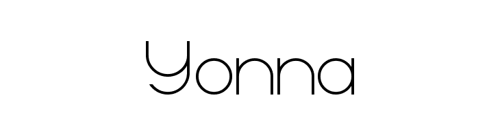 Yonna  les polices de caractères gratuit tlcharger