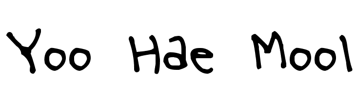 Yoo Hae Mool Font