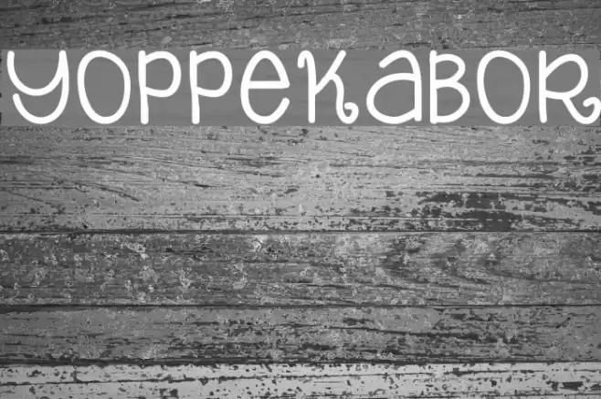 Yop_Pekabor Font examples