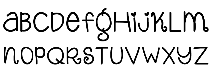 Yop_Pekabor Font LOWERCASE