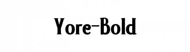 Yore-Bold  Frei Schriftart Herunterladen