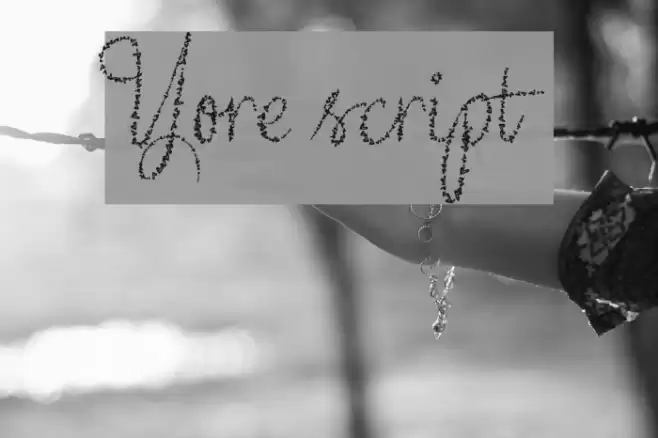 Yore script Font examples