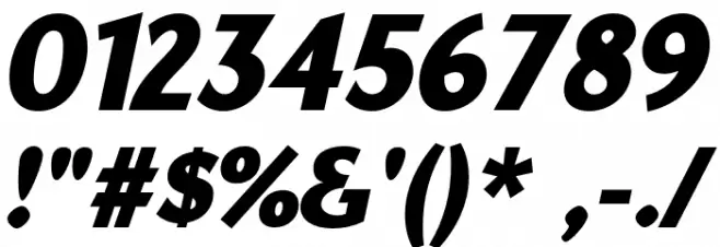 YorkieDEMO-BoldItalic Font OTHER CHARS