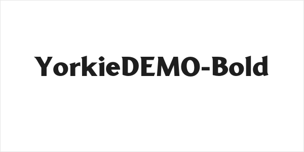 YorkieDEMO-Bold Logo