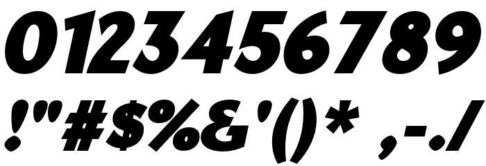 YorkieDEMO-ExtraBoldItalic Font OTHER CHARS