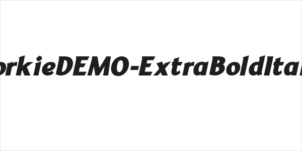 YorkieDEMO-ExtraBoldItalic Logo