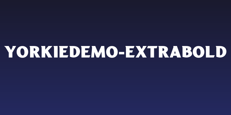 YorkieDEMO-ExtraBold Social Header