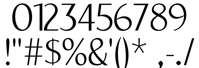 YorkieDEMO-ExtraLight Font OTHER CHARS