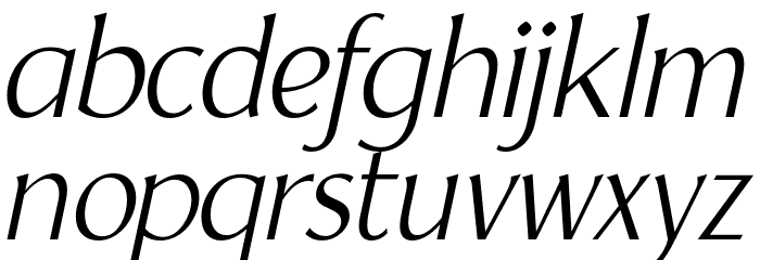YorkieDEMO-ExtraLightItalic Font LOWERCASE