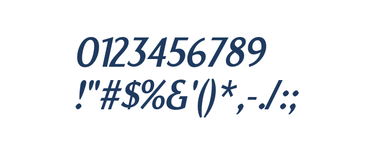 YorkieDEMO-Italic Other Characters