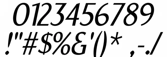 YorkieDEMO-LightItalic Font OTHER CHARS