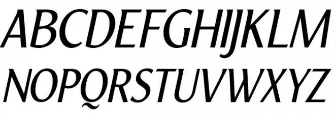 YorkieDEMO-LightItalic 字体 大写