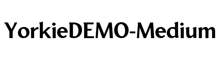 YorkieDEMO-Medium  Скачать бесплатные шрифты