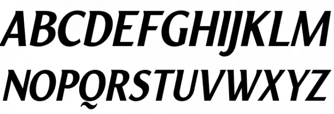 YorkieDEMO-MediumItalic 字体 大写