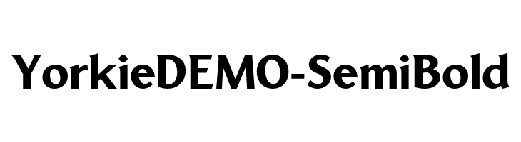 YorkieDEMO-SemiBold フォント