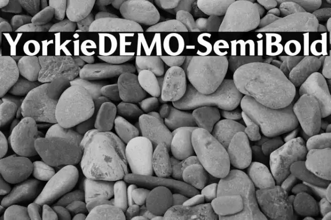 YorkieDEMO-SemiBold フォント examples