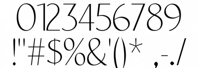 YorkieDEMO-Thin Font OTHER CHARS