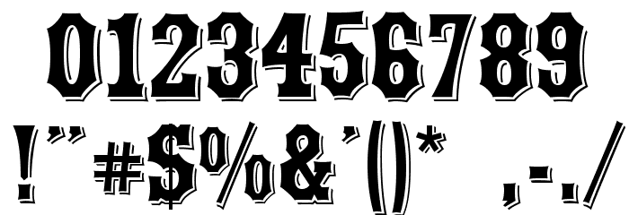 Yorktown Font OTHER CHARS