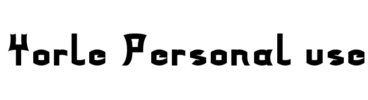 Yorle Personal use  नि: शुल्क फ़ॉन्ट्स डाउनलोड
