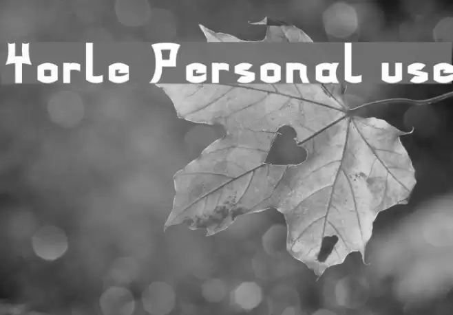 Yorle Personal use Font examples