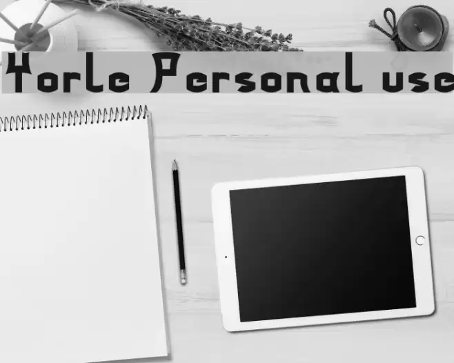 Yorle Personal use Font examples