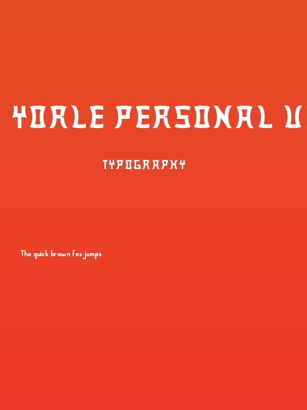 Yorle Personal use Poster
