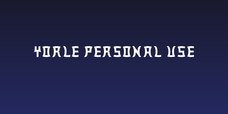 Yorle Personal use Social Header