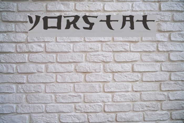 Yorstat フォント examples