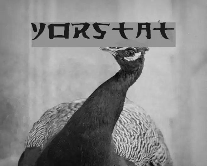 Yorstat फ़ॉन्ट examples