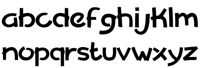 Yoruka Font LOWERCASE