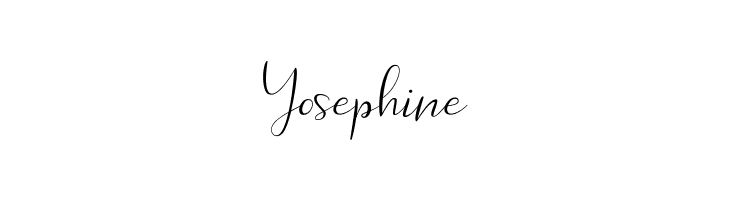 Yosephine  नि: शुल्क फ़ॉन्ट्स डाउनलोड