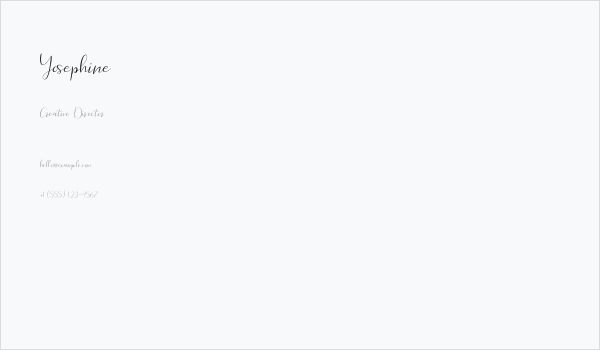 Yosephine Business Card