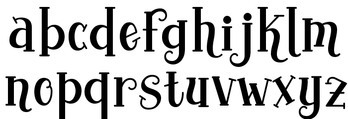 Yoshephin Font LOWERCASE