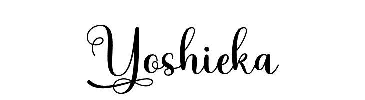 Yoshieka  Frei Schriftart Herunterladen